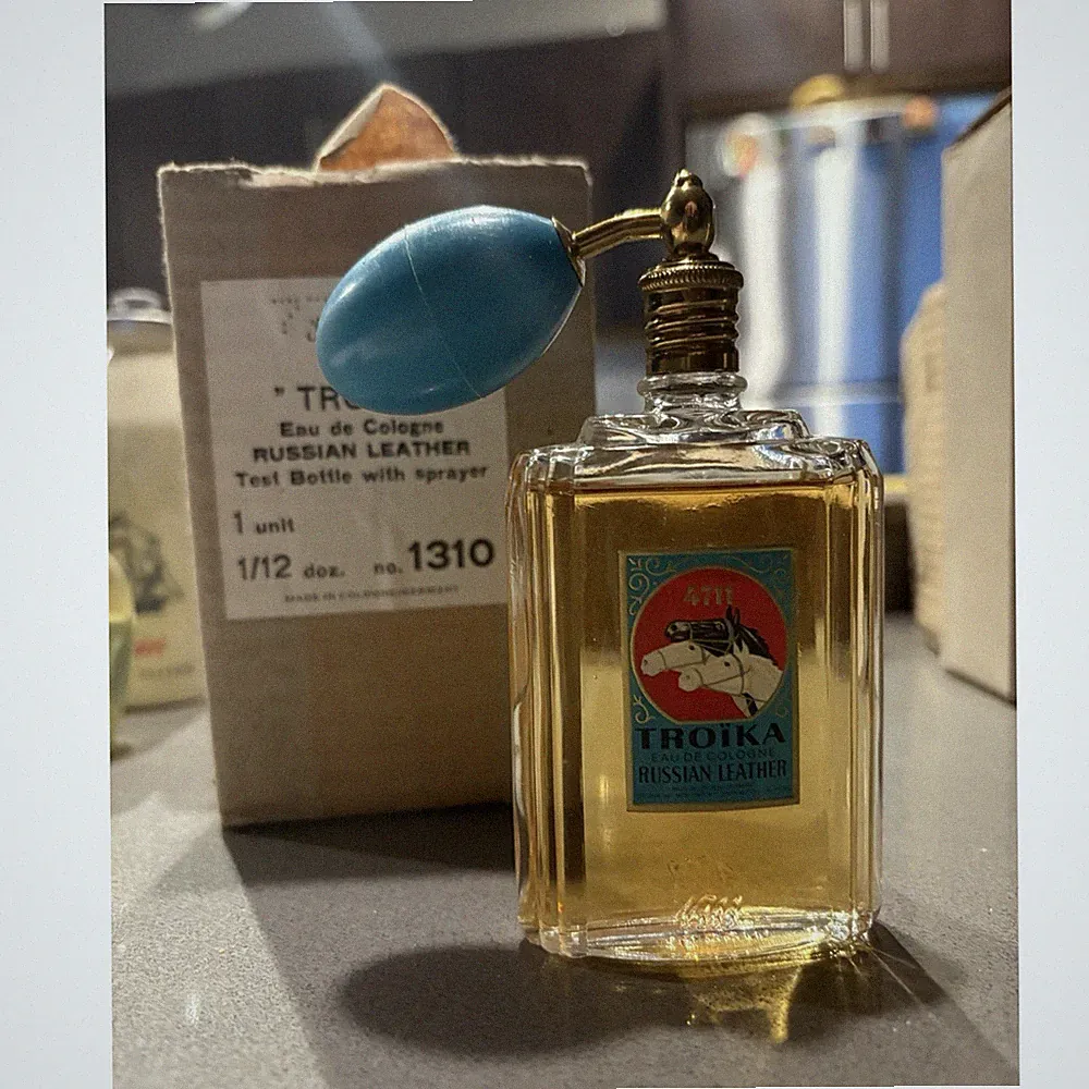 4711 Troika Russian Leather Eau de Cologne Test Bottle with Sprayer