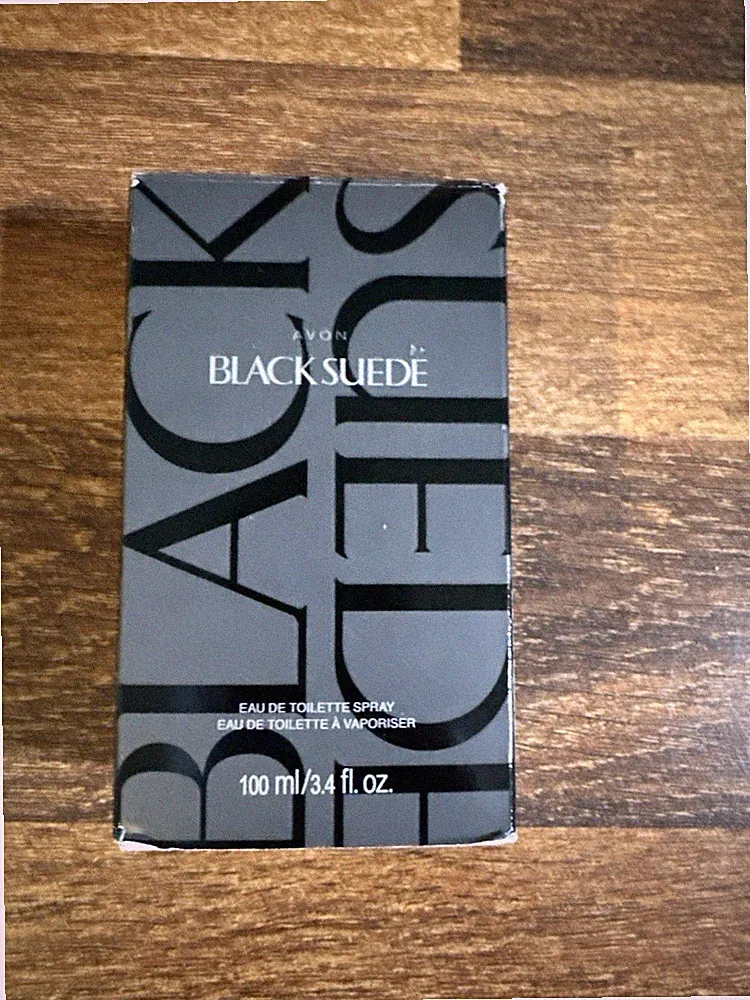 Avon Black Suede Leather eau de toilette Cologne Spray 3.4 fl oz/ 100mL NEW