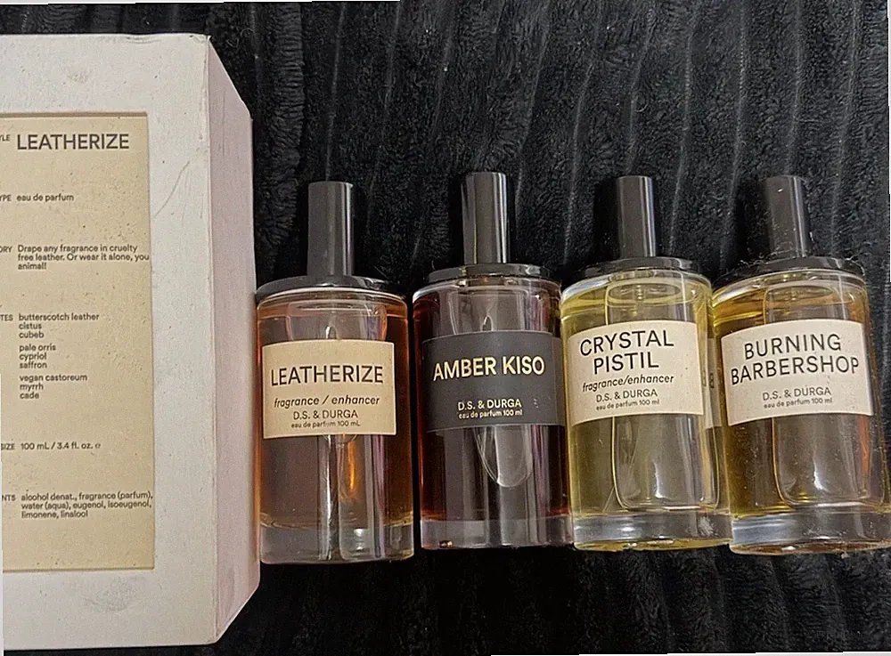 D.S. & Durga Eau de Parfum Set Leatherize Amber Kiso Pistil Barbershop 100mL Sp...