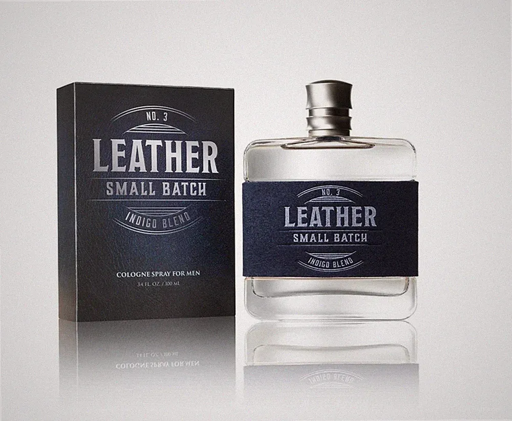 Leather No. 3 Indigo Blend Men's Cologne Spray - By Tru Western -100ml/ 3.4 oz