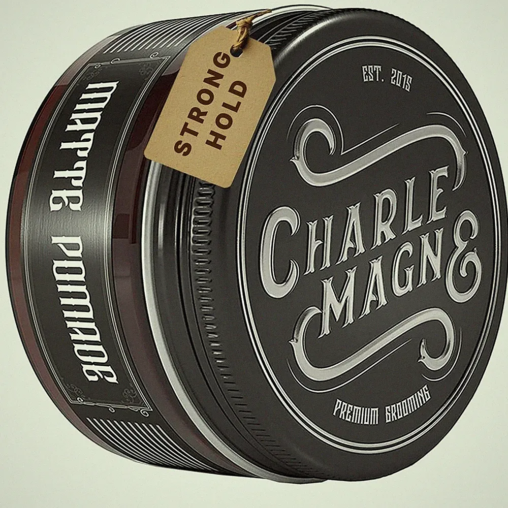 Matte Hair Pomade - 3.3 Fl Oz, Noble Leather Scent - Strong Hold Pomade for M...