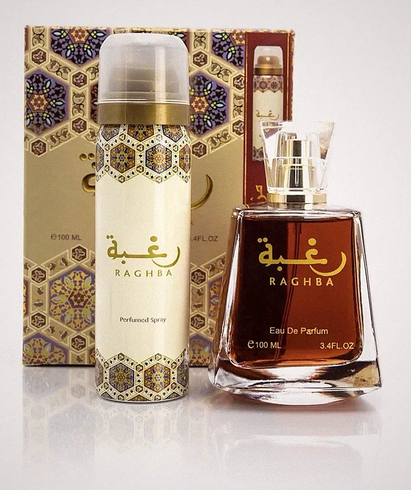 Raghba EDPby Lataffa Perfume 100 ML (3.4 Fl oz)( +Free Body Spray) + FREE SHIP